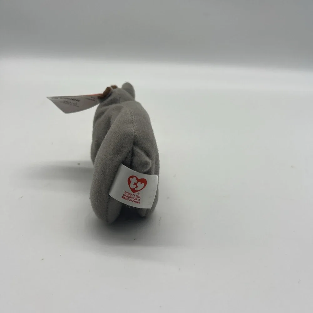 TY Beanie Bellies Baby Spike The Rhino Beanie‎ 5'' Plush Stuffed Animal